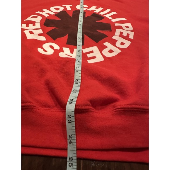 Red Hot Chili Peppers Sweatshirt Mens Medium Red Crewneck Band Pullover Rock - Picture 6 of 6